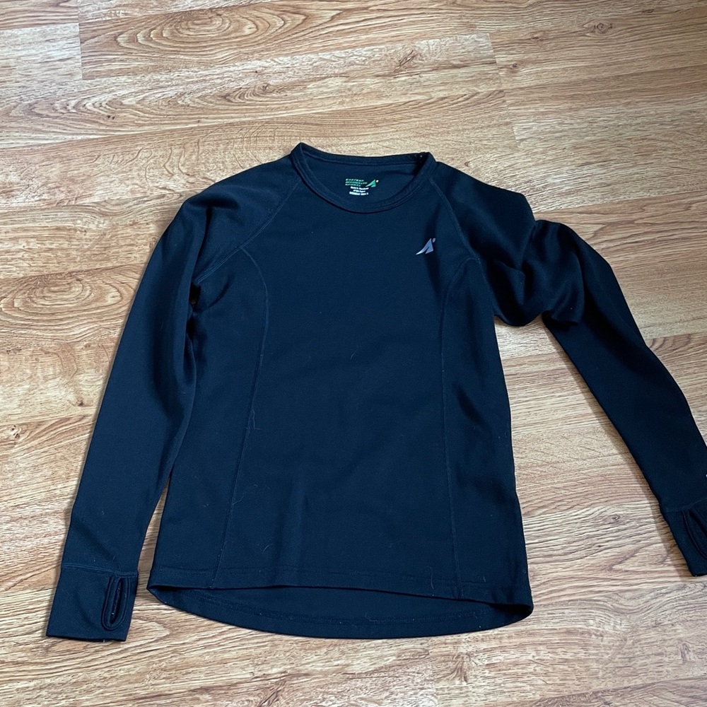 EMS Black Long Sleeve Performance Top Womens Small Thumbhole